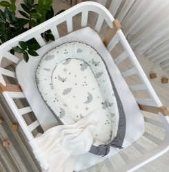 Protectie somn - Baby Nest Norisori gri